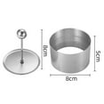 thumbnail image 1 of Lefu Moule Rond pour Plats Froids en Acier Inoxydable avec Panneau Poussoir, Plat à Salade Créatif, 1 of 8