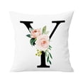 thumbnail image 2 of AZZAKVG Mother'S Day Room Decor Pillow Case Throw Covers Alphabet Decorative Cases Abc Letter Flowers Cushion 18 X Inch Square Protectors For Sofa Couch Bedroom Car Chair Home, 2 of 4