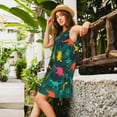 thumbnail image 2 of Balery Colorful Dinosaurs Vestidos de verano para mujer con estampado: vestido holgado sin mangas, vestido playero informal y cómodo para días calurosos., 2 of 7