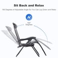 thumbnail image 3 of Set de 2 relajantes sillones reclinables para patio Nazhura Steel Mesh, 3 of 9