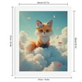 thumbnail image 2 of Paint by Numbers Kit for Adults, Whimsical Fox On Clouds Blossom Paint by Numbers, Easy Paint by Numbers Kit for Adults Beginner, DIY Adult Paint by Number Kits on Canvas, 12x16in Home Decor, 2 of 7