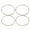 As Shown, variant on landege 4pcs Microwave Oven Rotating Ring Microwave Plate Tray Wheel Ring Turntable Roller Support Ring Holder Oven Rotating Wheel 17. 8x17. 8x1. 4cm