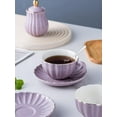 thumbnail image 4 of Serve for 6- Fine China Pink Coffee Cup/Teacup Set, 8 OZ Cups& Saucer, with Teapot-Sugar Bowl-Cream Pitcher Teaspoons and tea strainer for Tea/Coffee, 4 of 5