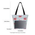 thumbnail image 3 of Disketp Cute Red Crabs With Nautical Bolsa de Hombro Casual para Mujer, Bolso Cruzado para Compras, Viajes y Uso Diario, 3 of 6