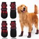 thumbnail image 1 of FLYSTAR Zapatos para perros medianos y grandes, impermeables, lluvia, nieve, antideslizantes, botas para perros para invierno, reflectantes, ajustables, cálidos, protectores de patas para caminar, cor, 1 of 5