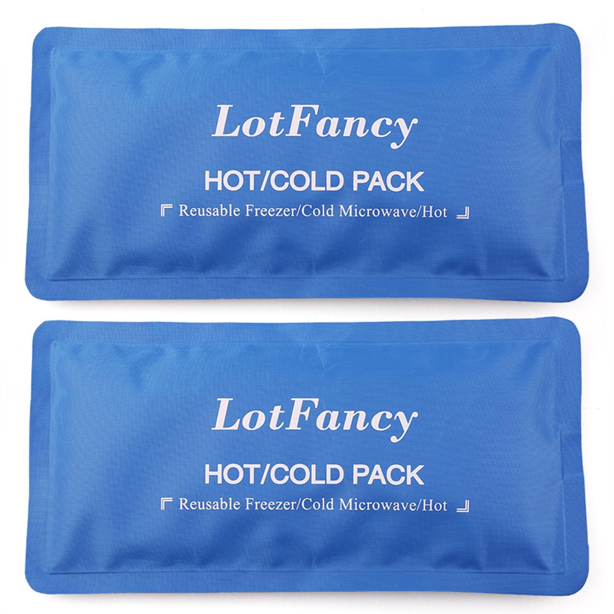 Algebra Onvermijdelijk Automatisch LotFancy Hot Cold Pack for Therapy, Reusable Gel Ice Pack, Pack of 2  (10.5x5 in) - Walmart.com