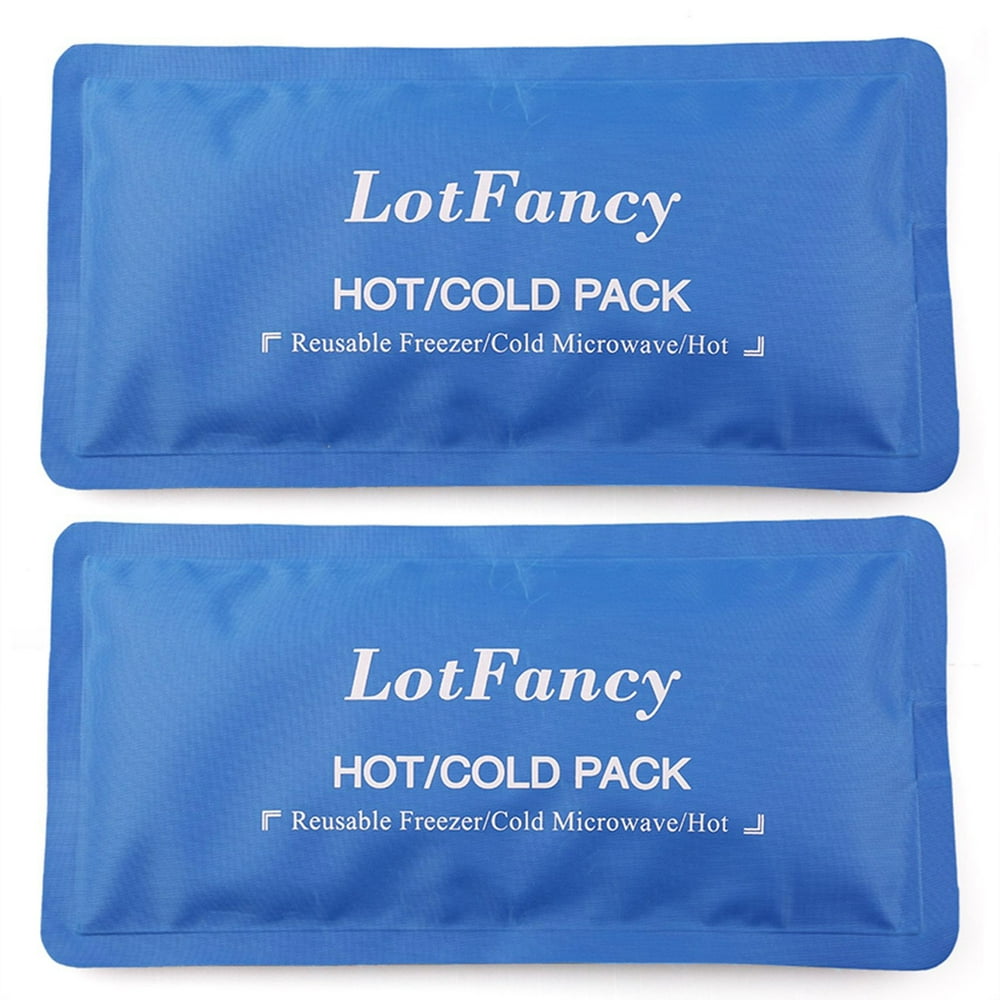 2PCS Reusable Hot or Cold Gel Pack, Soft & Comfortable Heating or