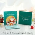 thumbnail image 2 of 4pcs Stereoscopic 3d Christmas Greeting Cards for Students Christmas Greeting Cards Christmas Wishes Greeting Cards, 2 of 5