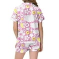 thumbnail image 3 of Girls Playful Daily Wear Painted Home Outfit Set Comfortable Pajamas For Children Design, 3 of 4