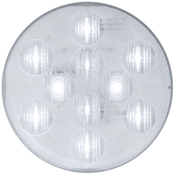 Optronics BUL11CBP Clear 4" Round Sealed DOT LED Back-Up Light, White