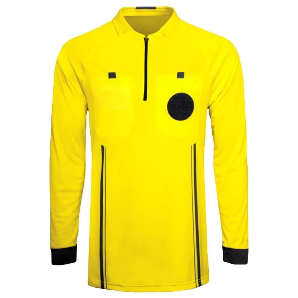 black and yellow soccer jersey