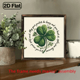 thumbnail image 5 of Vintage Irish Blessing Wooden Wall Art with Four-Leaf Clover - 8x8 Inch Polished Wood Plaque, Rustic Farmhouse Decor for St Patrick's Day, Living Room, Cafe Garage - Inspirational Good Luck Gift., 5 of 9