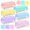 Pastel Rectangle-24pcs, variant on Pastel Rectangle 12pcs Disposable Plastic Tablecloths 54 x 108 Inch