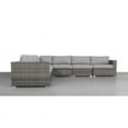 thumbnail image 4 of Living Source International 122" Wicker Patio Sectional with Cushions in Gray, 4 of 4