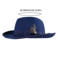 thumbnail image 6 of Aellinatey Vintage Wool Felt Fedora Cap Jazzs Hat MagicShow Headdress Carnivals Party Wear, 6 of 20