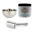 thumbnail image 1 of The Shaving Co Kit Crema De Afeitar Menta, Razor Metal, Bowl amarillo 1, 1 of 10