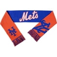 thumbnail image 2 of FOCO MLB New York Mets Reversible Split Logo Scarf 66", 2 of 2