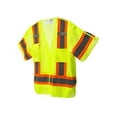 thumbnail image 2 of Cordova VB3201FR4XL Type R, Class III, Limited FR, 5-Point Breakaway Vest, Lime Mesh, Clear Radio Pocket/Badge Holder, Chest Pocket, Two Inside Lower Pockets, Two-Tone Reflective Tape, 4X-Large, 2 of 3