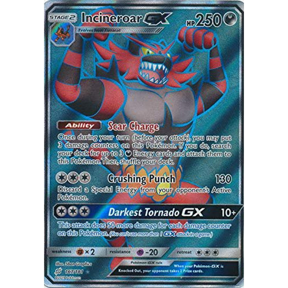 Incineroar GX 167/181 Full Art Ultra Rare Team Up