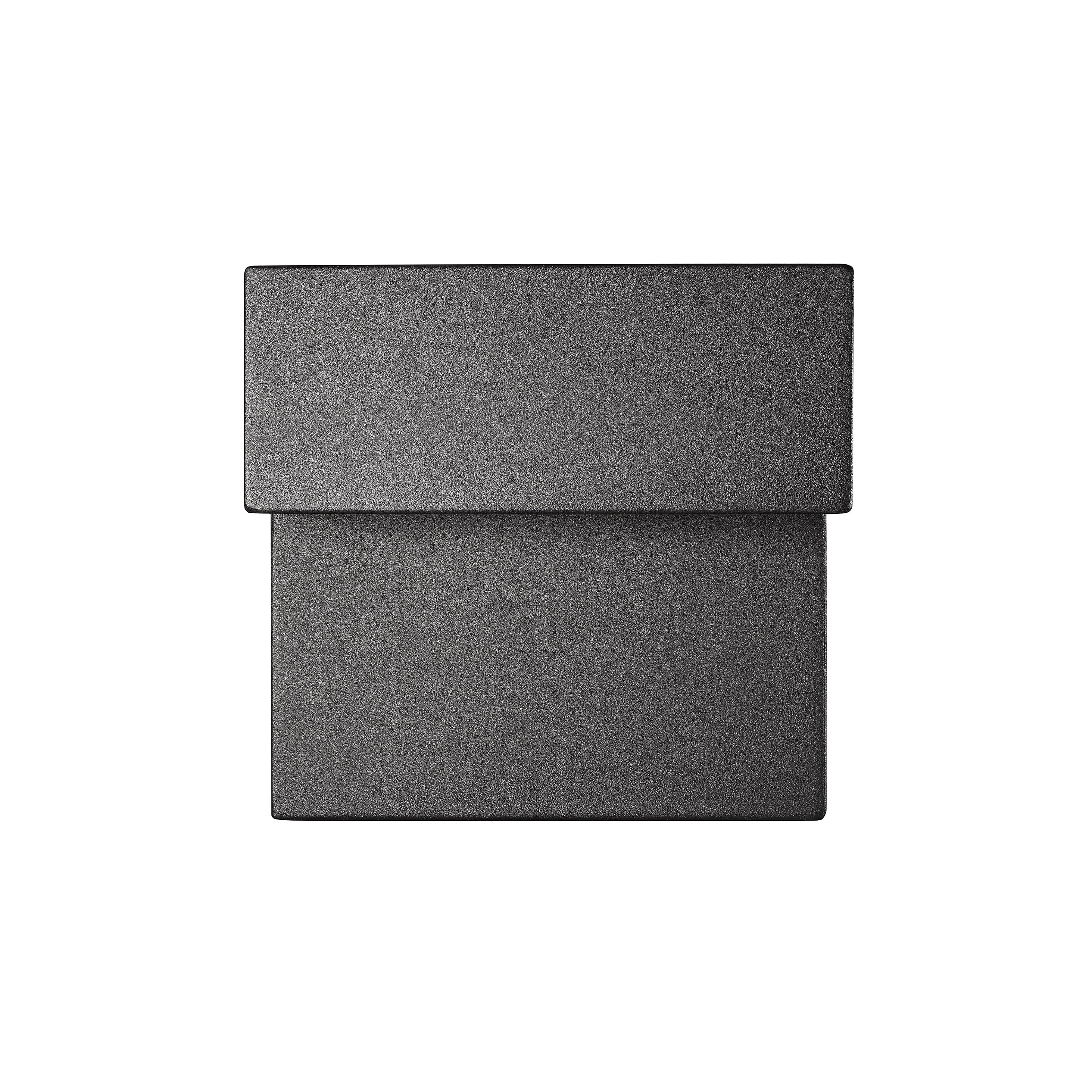 RADIANCE Goods Contemporary LED Light Textured Black Outdoor Wall Sconce 6" Tall