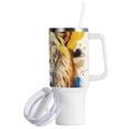 thumbnail image 2 of Lion Crown 40 oz Tumbler with Handle Insulated&nbsp;Travel Mug&nbsp;Lid Straw Leak Proof Steel Vacuum Water Bottles Glasses Fits in Car Cup Holder, 2 of 7