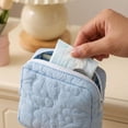 thumbnail image 5 of Small Cute Pouch For Purse Sanitary Pad Storage Bag With Flower Zipper Tampon Pad Holder Portable Period Bag Female Pink One Size, 5 of 6