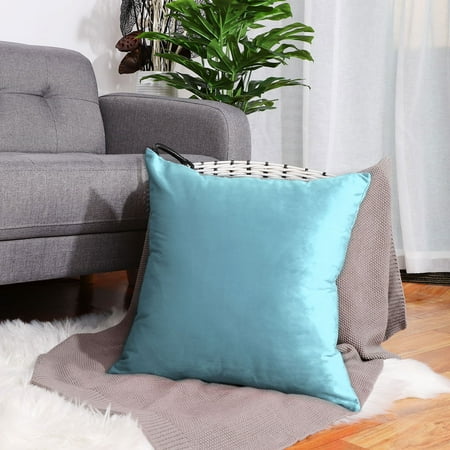 Velvet Square Euro Throw Pillow Cover Decorative Velvet Fleece