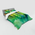 thumbnail image 3 of Ambesonne Abstract Bedding Set 3 Pcs, Spring Flowers, Twin, Green Yellow, 3 of 3