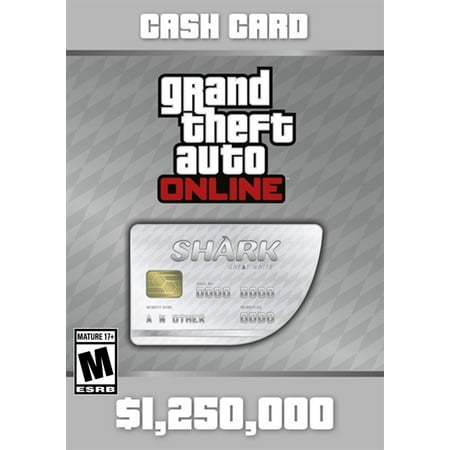 Grand Theft Auto Online : Great White Shark Cash Card, Rockstar Games, PC, [Digital Download], 685650114309