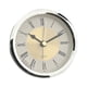 thumbnail image 2 of Reloj Redondo Con Inserto Moderno Con Números Para Sala De Estar, Dormitorio, Escuela, Plata argén, 2 of 10