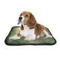 thumbnail image 2 of PKQWTM Foggy Forest Tree Enchanted Tree House in the Foggy Forest Pet Dog Cat Bed Pee Pads Mat Cushion Potty Dogsblankets Crate Bed Kennel 20x24 inch, 2 of 3