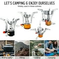 thumbnail image 4 of Réchaud de Camping Portable Mini Réchaud Allumage Valve Ajustable Plein Air Randonnée Sac à Dos Randonnée Cuisine, 4 of 8
