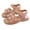 Pink, variant on Ruyang Toddler Girls Open Toe Flat Sandals Summer Flower Girls Shoes Adjustable Straps Beach Party Wedding Sandal