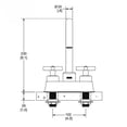 thumbnail image 2 of Mezcladora Antares Helvex Lavabo 4 Contra De Rejilla Hm-14, 2 of 3
