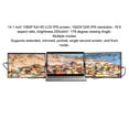 thumbnail image 4 of Extension d'Écran d'Ordinateur Portable 14.1 Pouces Triple, FHD 1080P HDR IPS Double Moniteur Portable pour Ordinateur Portable, Interface Multimédia Type C USB A HD, Rotation Multi-Angle, Support Réglable, pour Ordinateur Portable dans 17.3 Pouces, 4 of 7