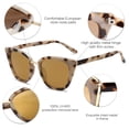 thumbnail image 3 of Lentes de Sol SOJOS Ojo de Gato SJ2052 Moda UV400 Marrón/Oro, 3 of 5