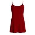 thumbnail image 6 of Puntoco Women's Plus Size Full Slip for Under Dresses Adjustable Spaghetti Straps Cami Dress Basic Sleeveless Nightgown, 6 of 7