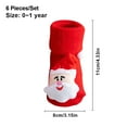 thumbnail image 2 of 6 Pairs Baby Christmas Themed Socks Cotton Blend Non\-skid Newborn Kids Infant Babies Clothing Gifts Boys Sock Assorted Patterns  0-1 Years Old Type 1, 2 of 9