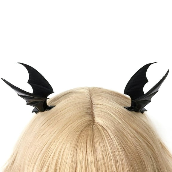 UNTERING Hairpin Black beautiful Hair Clip Bat Wing Hair Clip Devil Wing Hair Clip Barrettes Lolit Hair Clip beautiful Barrettes