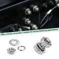 thumbnail image 4 of Uxcell 20-Pack Hex Head Screw Bolt with Nuts Flat & Lock Washers M10x16mm Stainless Steel Bolts Kit Fully Threaded Metric, 4 of 6