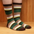 thumbnail image 4 of Men's Extra Large Rayon from Bamboo Fiber Stripe Socks - Color 02 - 1 Pair, Size 10-14, 4 of 4