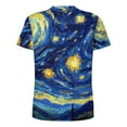 thumbnail image 5 of T Shirt For Men Abstract Starry Night T-Shirt Van Gogh Fashion T-Shirts Man Tshirt Beach Short Sleev, 5 of 7