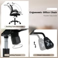 thumbnail image 4 of CL.HPAHKL Ergonomic Office Chair Set of 2, Mesh Computer Desk Chair with Mid-Back Support & Armrests, Adjustable Height Swivel Task Chair for Home Office, Study, Gaming, Black, 4 of 8