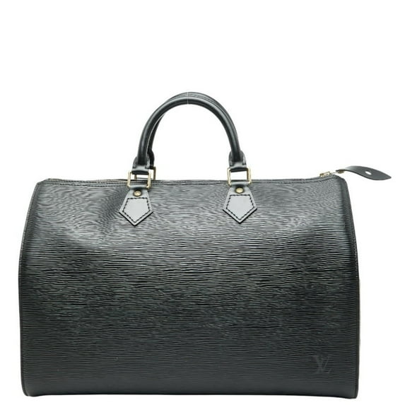 Pre-Owned Louis Vuitton Epi Speedy 35 Handbag/Boston Bag M42992 Noir Black Leather... (Good)