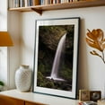 thumbnail image 5 of Graceful Descent - Oregon Photography Waterfall Nature Forest Scenic Wilderness Landscape Water Black Framed Wall Art Print 24 x 36 inches, 5 of 8