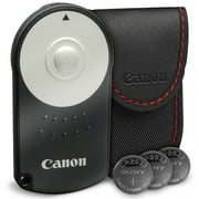 Canon RC-6 Wireless Remote Control with Replacement Battery and Fibertique Cloth