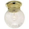 thumbnail image 2 of Nuvo 76-256 - 6" CLR HALOPHANE BALL BRASS FI, 2 of 2