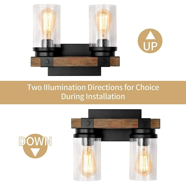 Bathroom Vanity Light Fixtures Modern Wall sconces Brushed