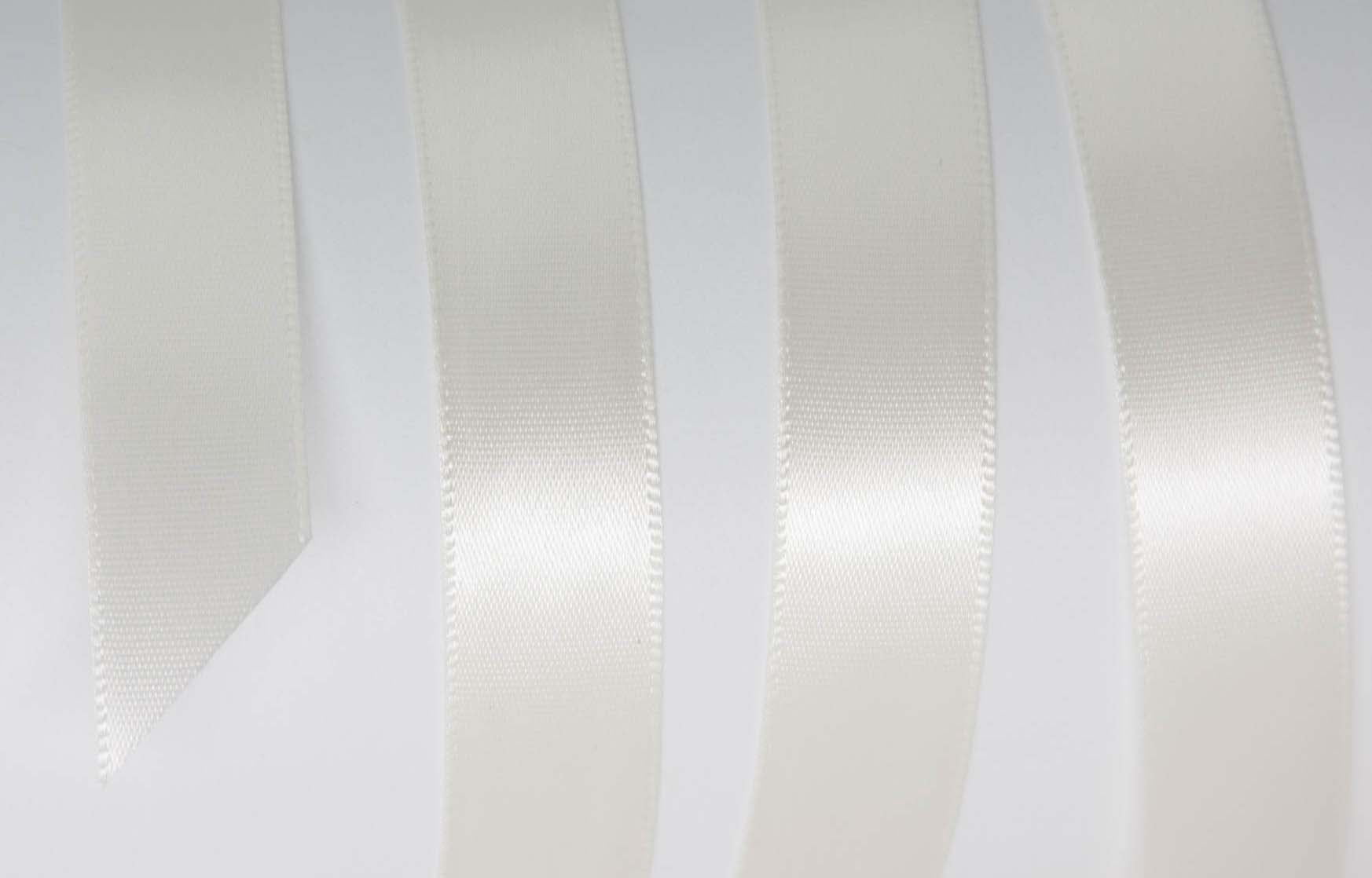 (4 pack) Offray Ribbon, Single Face Satin Ribbon, Antique White, 5/8" x 18 feet, Polyester Ribbon, 1 Each
