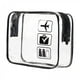 thumbnail image 1 of 2xBolsa De Maquillaje Transparente Para Artículos Esenciales De Viaje Y Baño, Color Negro, 1 of 8
